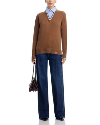 Mixed Media Sweater Top