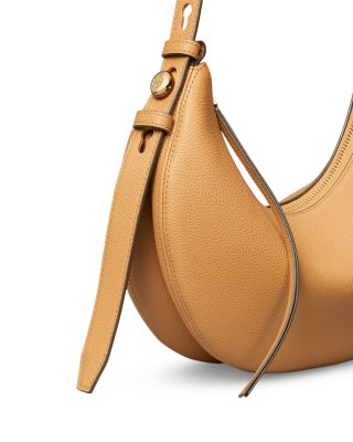 Romy Crescent Leather Shoulder Bag