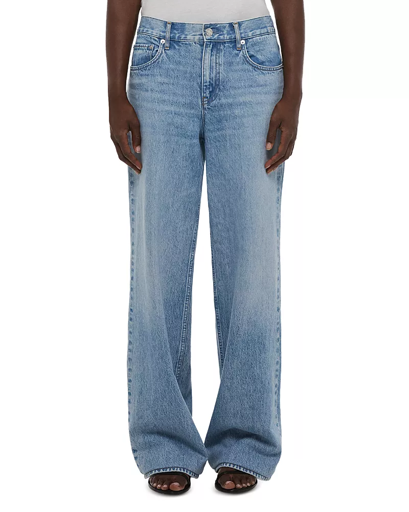 Helmut Lang High Rise Wardrobe Jeans in Vintage Wash Blue