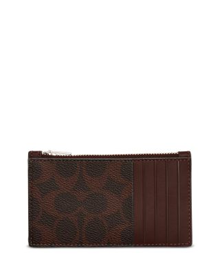 Zip Card Case in Signature Canvas