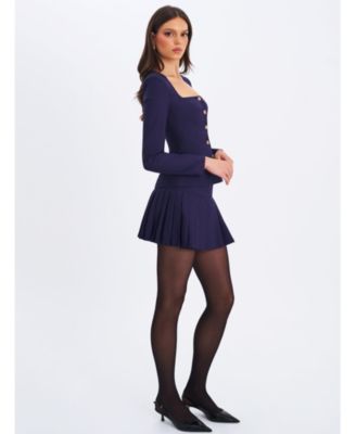 Skyla Square Neckline Peplum Blazer