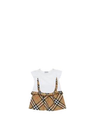 Girls' Check Ruffle Stretch Cotton T-Shirt - Baby, Little Kid