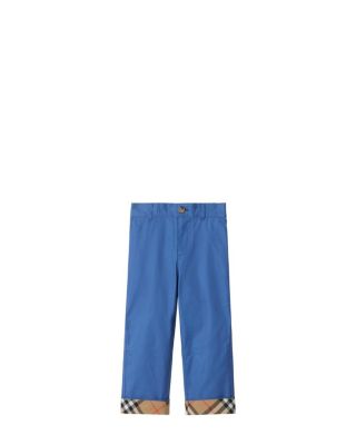 Boys' Check Turn-up Cotton Trousers  - Little Kid, Big Kid