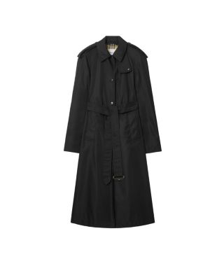 Long Nylon Hooded Car Coat