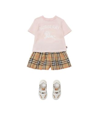Girls' Check Cotton Shorts - Baby, Little Kid