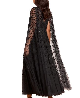 Clover Cape Sleeve Ankle Gown