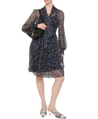 Ditsy Floral Silk Dress