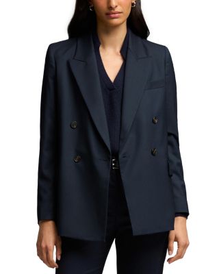 Double Breasted Peak Lapel Blazer