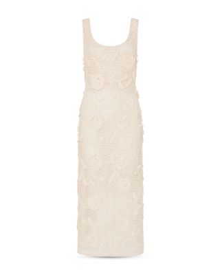 Sequin Crochet Swim Cover Up Dress