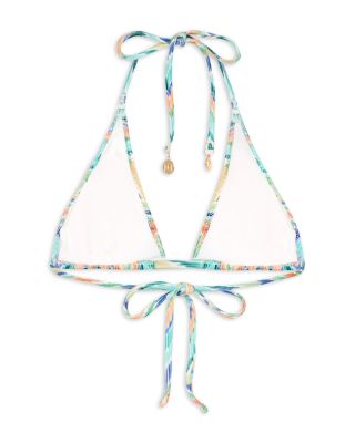 Topical Chevron Triangle Bikini Top