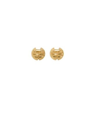  Check Granulation Sphere Earrings