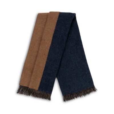 The Gentlemen's Collection Reversible Double Cloth Lambswool Throw