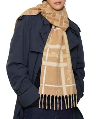  Belt Check Cashmere Scarf