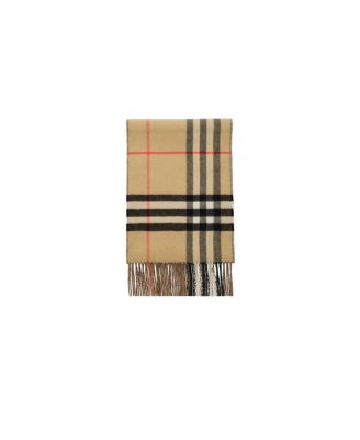  Contrast Check Cashmere Scarf