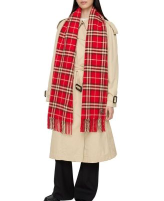  Check Cashmere Scarf