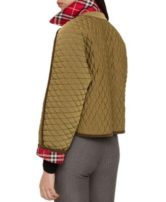 Cropped Quilted Nylon Floriston Jacket