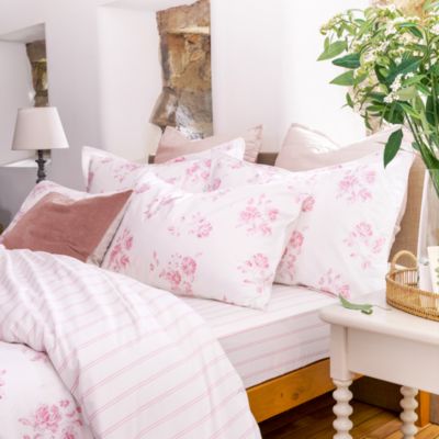 Roses Percale Sheet Set, Queen