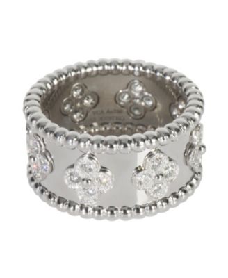 Perlee Clovers 18k White Gold Ring