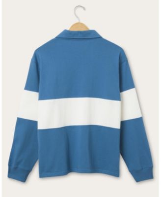  Women's NFL Detroit Lions Rugby Long Sleeve Sweater