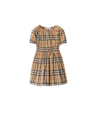 Girls' Check Cotton Dress - Baby, Little Kid