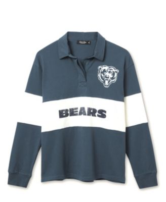  Women's NFL Chicago Bears Rugby Long Sleeve Sweater