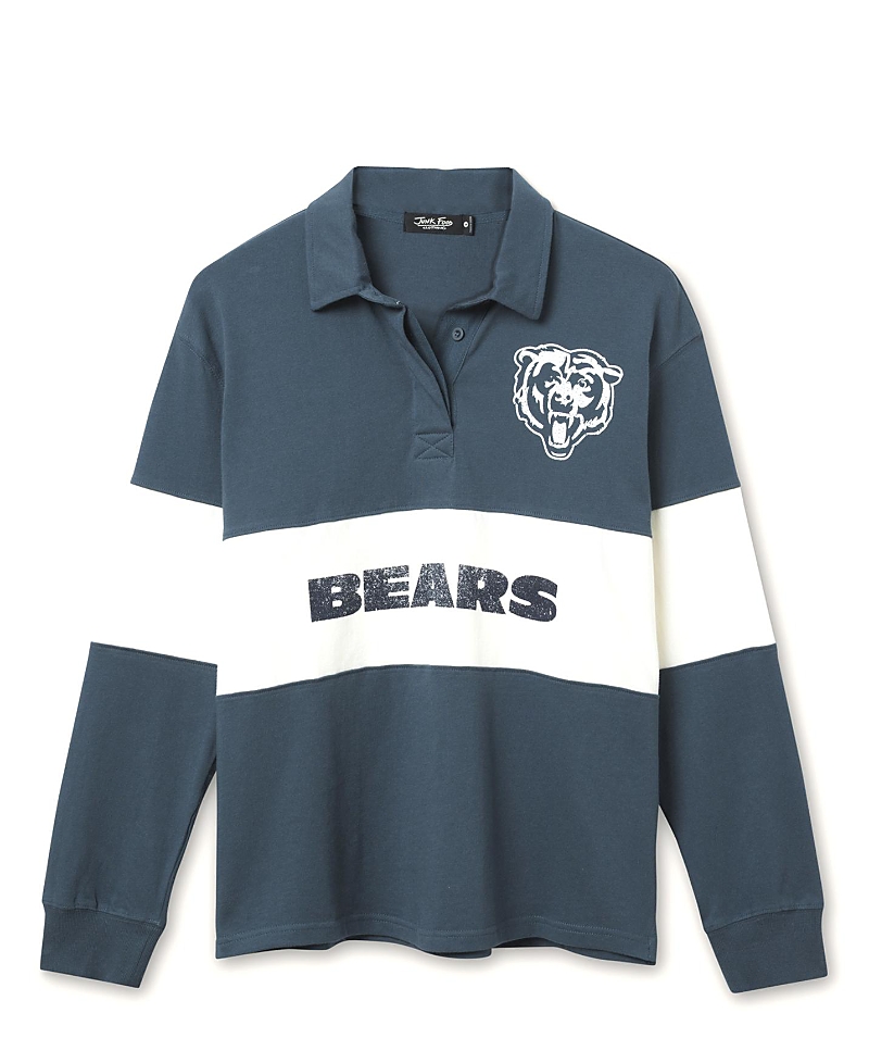 Junk Food Clothing Women's Nfl Chicago Bears Rugby Long Sleeve Sweater