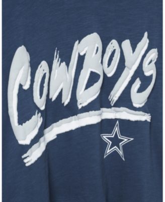 Women's NFL Dallas Cowboys Thrill Mock Neck Crop Tee