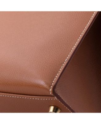 Kelly 32 Handbag Brown Courchevel with Gold Hardware