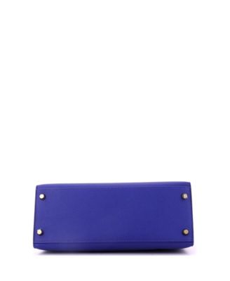 Kelly 28 Handbag Bicolor Epsom with Gold Hardware