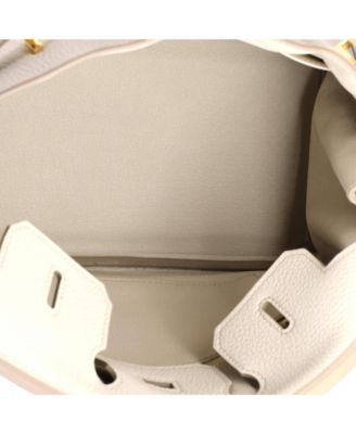 Birkin 25 Handbag Light Togo with Gold Hardware