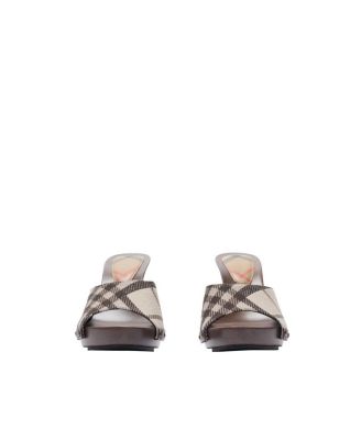  Women's Check Potter Mules