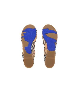  Women's Check Fawn Ballerinas