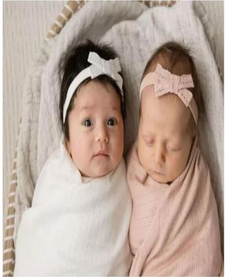  Girls' Lace Trim Pointelle Headband - Baby