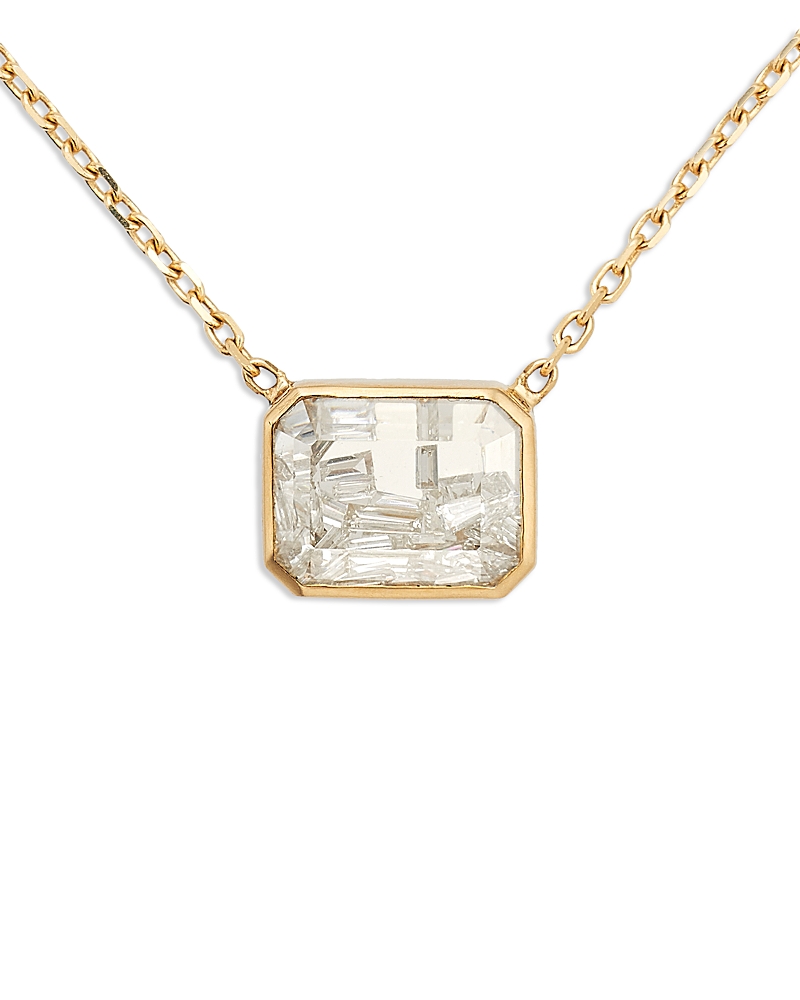 Moritz Glik 18K Yellow Gold Diamond Esmeralda Shaker Necklace, 15