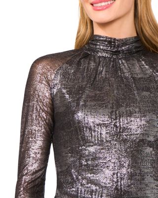 Sofina Ruched Turtleneck Top