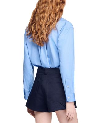 Embroidered Cotton Shorts