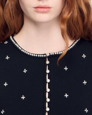 Embellished Embroidered Crop Top