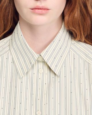 Striped Rhinestone Shirt