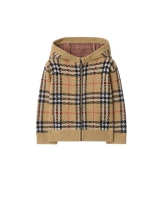 Boys' Check Wool Zip Hoodie - Baby, Little Kid