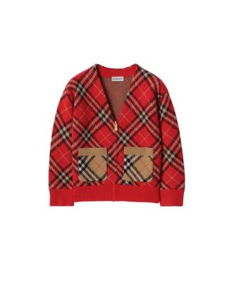 Boys' Check Wool Cardigan - Little Kid, Big Kid