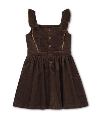 Girls' Organic Corduroy Ruffle Jumper - Baby, Little Kid, Big Kid