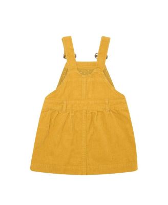  Girls' Ochre Corduroy Overall Dress - Baby, Little Kid, Big Kid