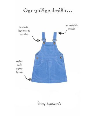 Girls' Forget-Me-Not Corduroy Overall Dress - Baby, Little Kid