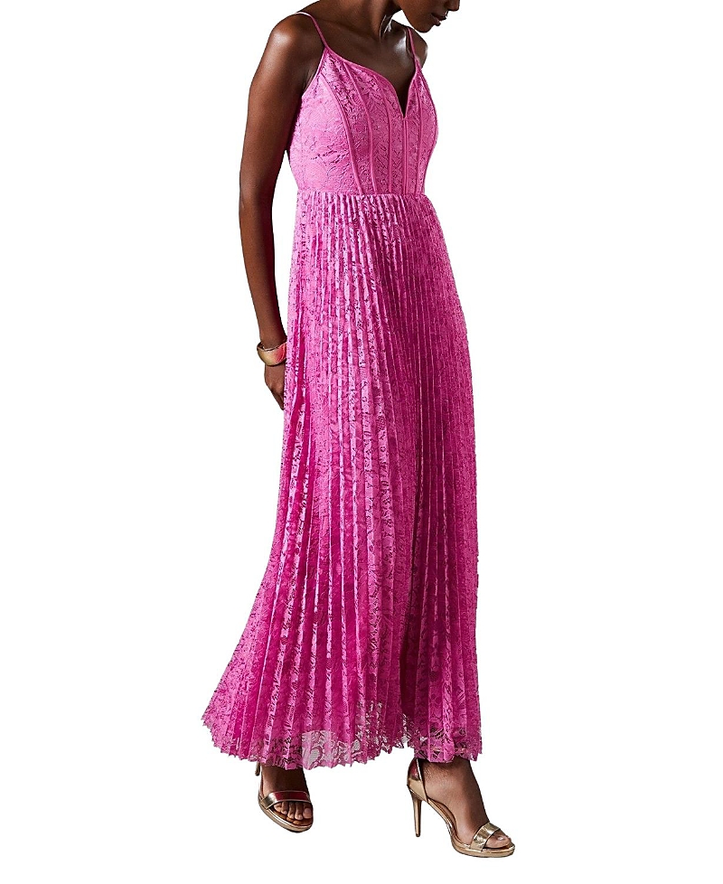 Coast Lace Pleated Maxi Dress