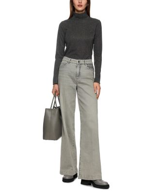   Slim-Fit Lurex Long-Sleeved Top