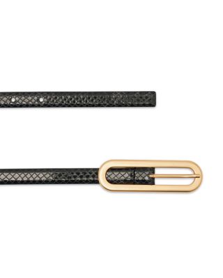 Women's Chaya Snake Embossed Leather Belt