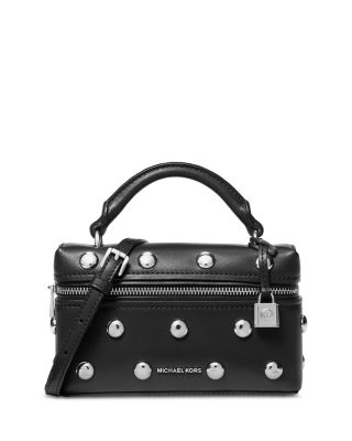 Jana Mini Studded Leather Top Handle Crossbody
