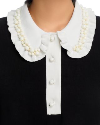 Embellished Collared Top