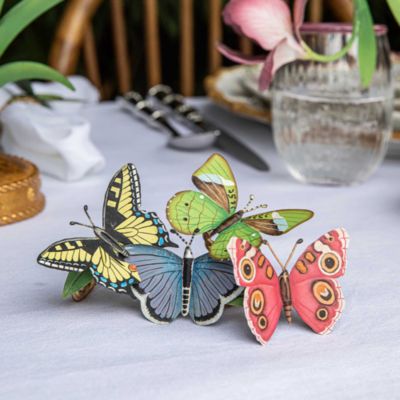 Meadow Walk Butterfly Napkin Rings, Set of 4