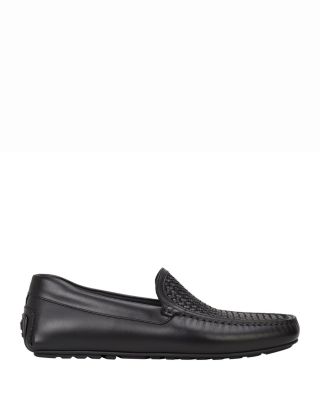 Men's Noel Black Leather Moccasins